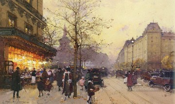 パリ Painting - レピュブリック広場 パリ ウジェーヌ・ガリアン・ラルー